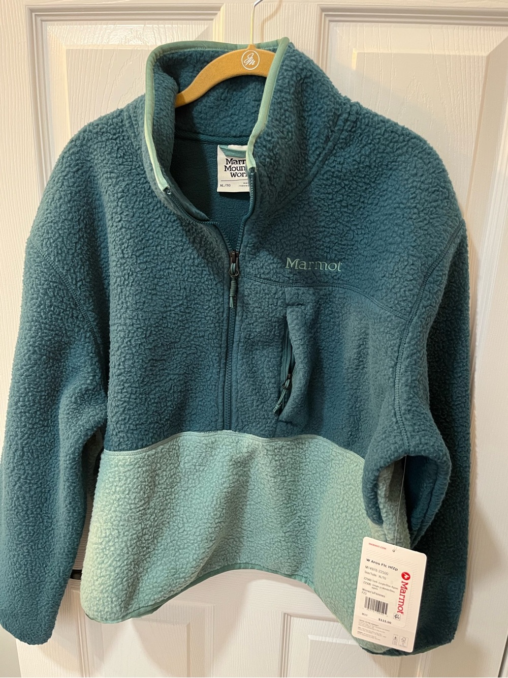 Marmot Women’s Aros Fleece  Half-Zip Sherpa Pullover. Size XL. NEW WITH TAGS.